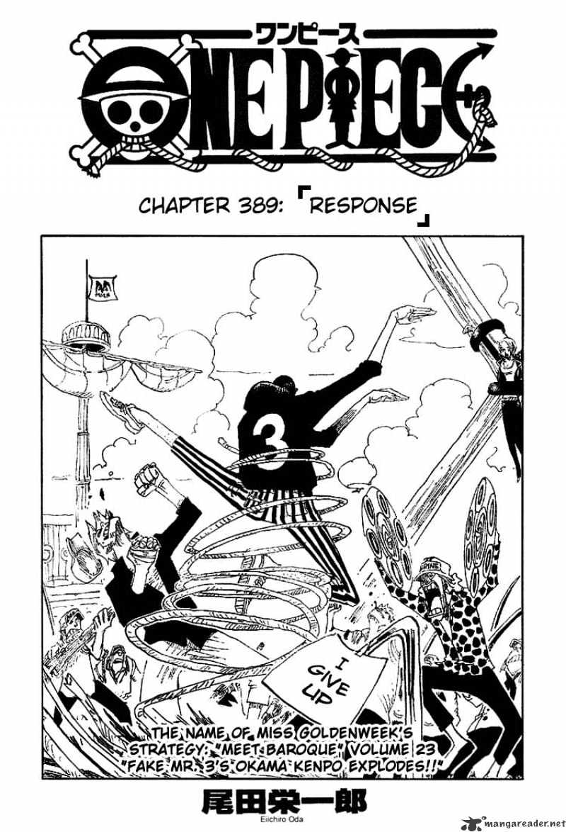 One Piece - Chapter 389 : Response