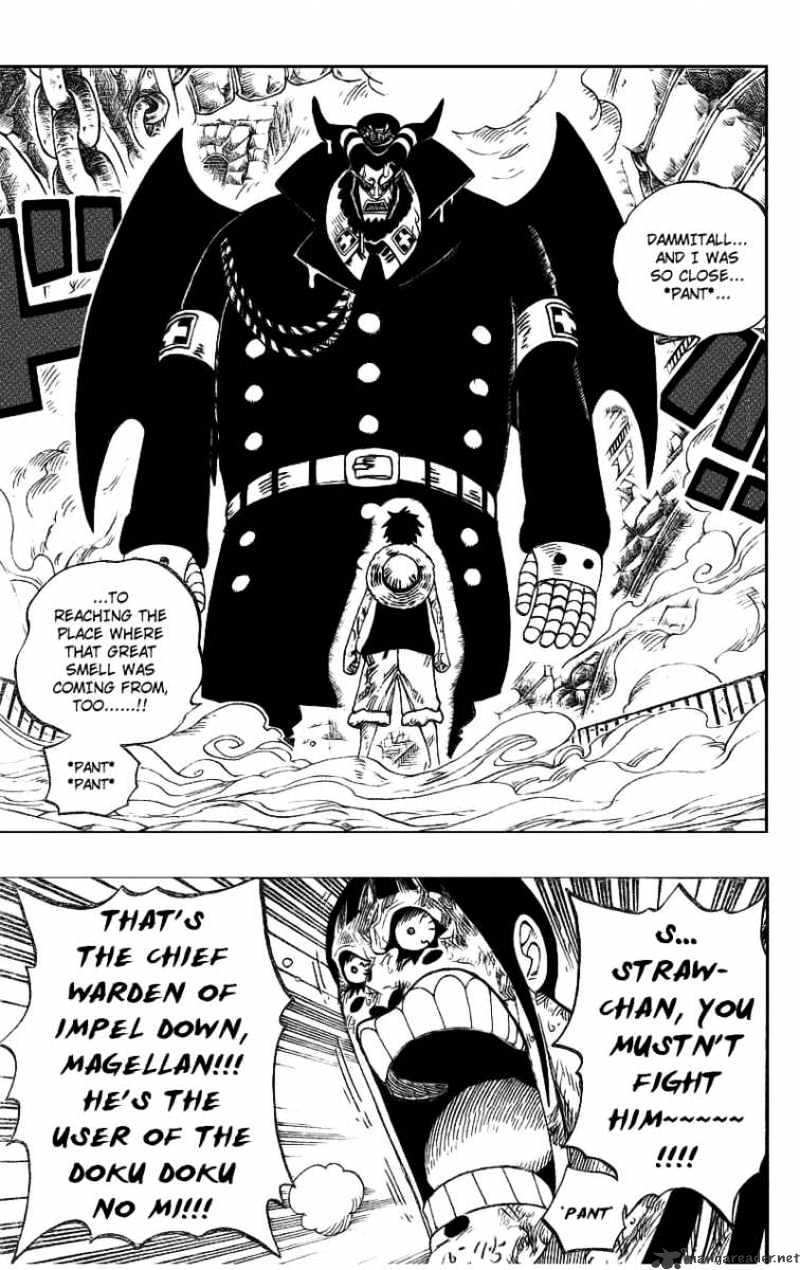 One Piece - Chapter 534 : Chief Warden Magellan Vs Pirate Luffy