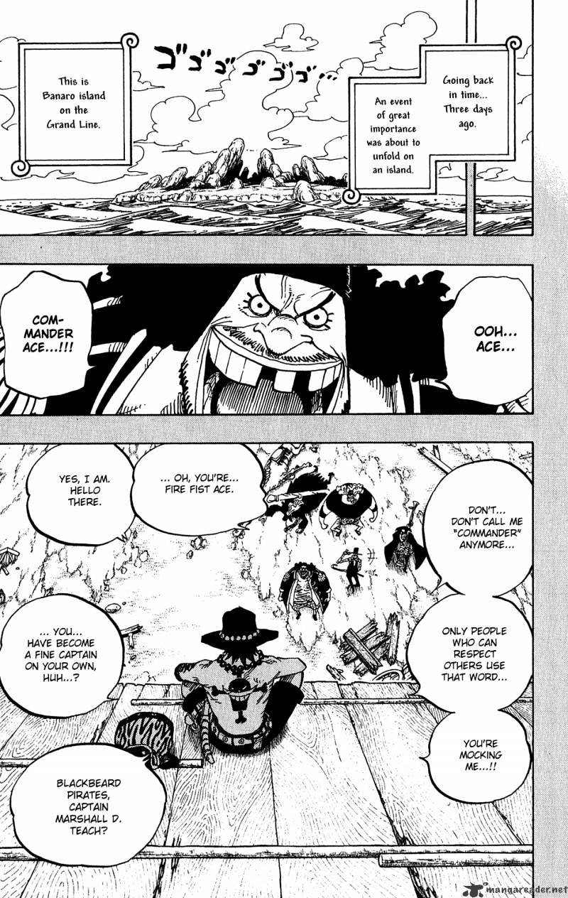 One Piece - Chapter 440 : Firefist Vs Blackbeard