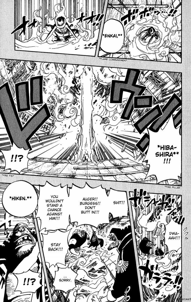 One Piece - Chapter 440 : Firefist Vs Blackbeard