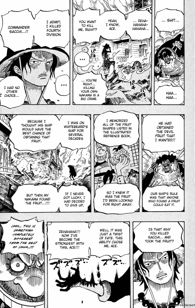 One Piece - Chapter 440 : Firefist Vs Blackbeard