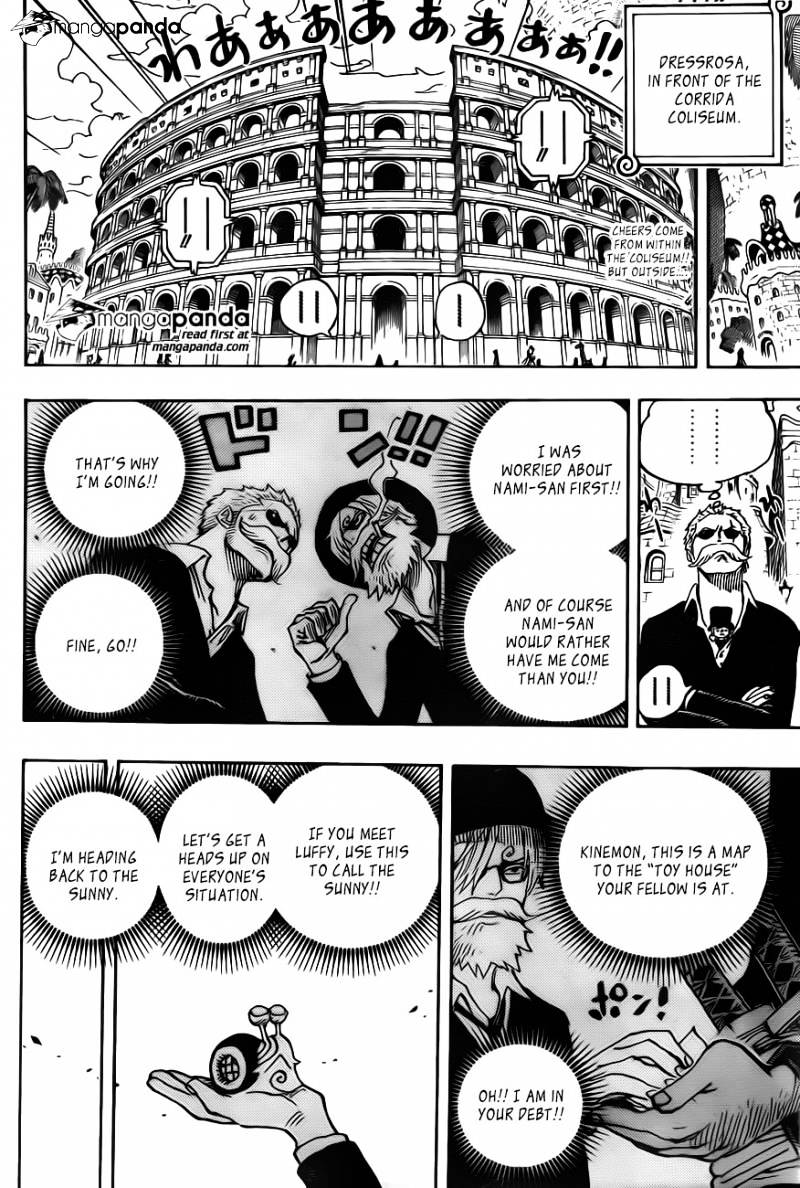 One Piece - Chapter 723 : A Change Of Plans.