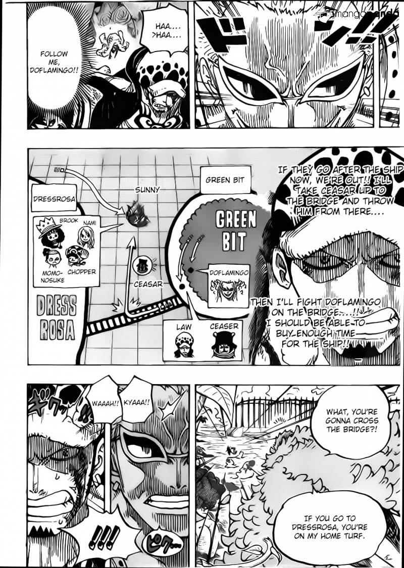 One Piece - Chapter 723 : A Change Of Plans.