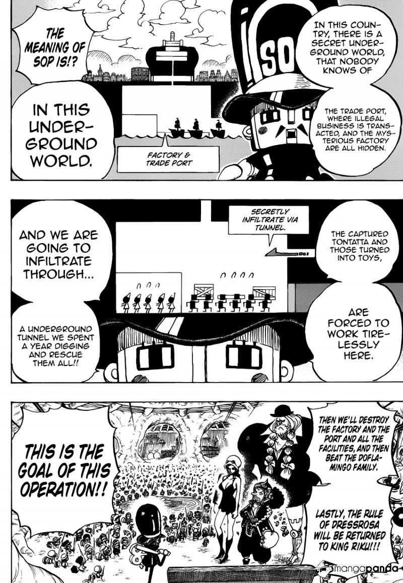 One Piece - Chapter 731 : Dressrosa Operation Sop