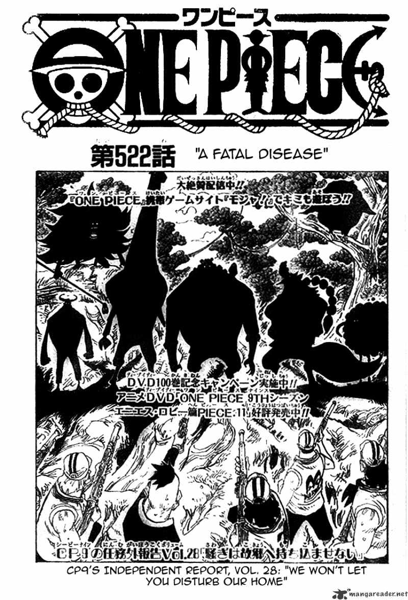 One Piece - Chapter 522 : A Fatal Disease