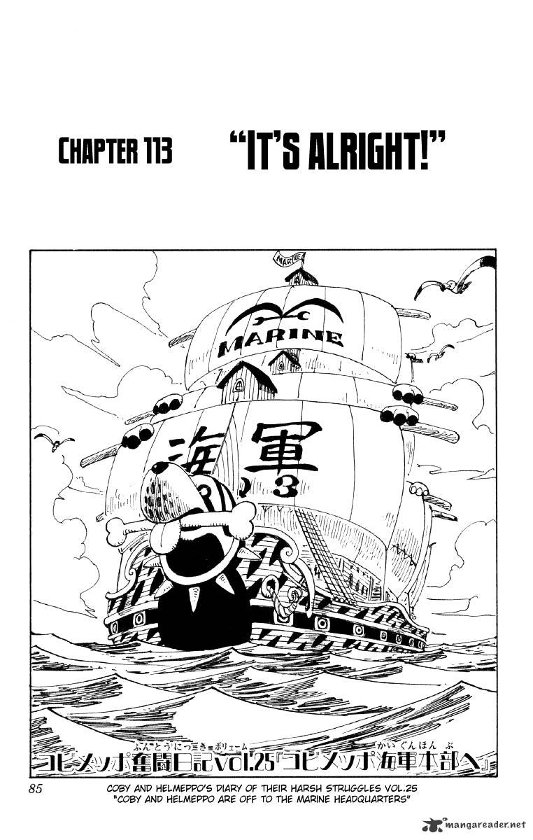 One Piece - Chapter 113 : Don T Worry