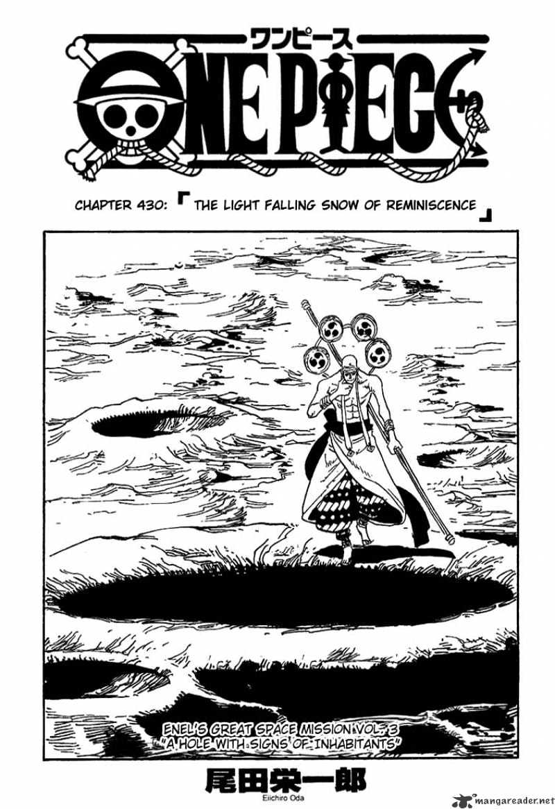 One Piece - Chapter 430 : The Light Falling Snow Of Reminiscence