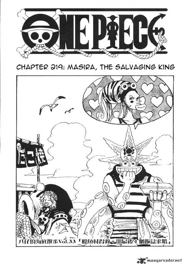 One Piece - Chapter 219 : Masira, The Salvaging King