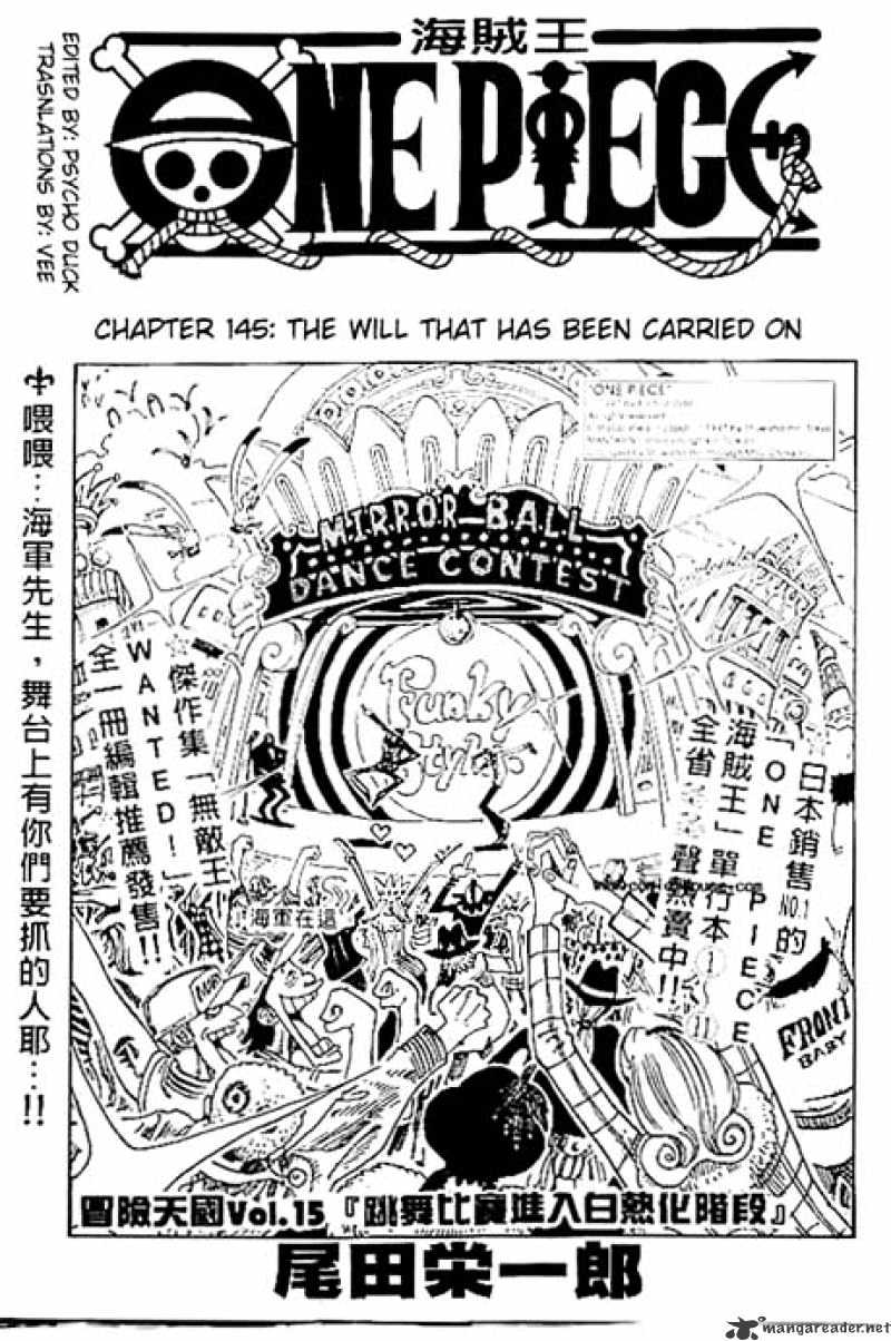 One Piece - Chapter 145 : The Will That Has Been Carried On