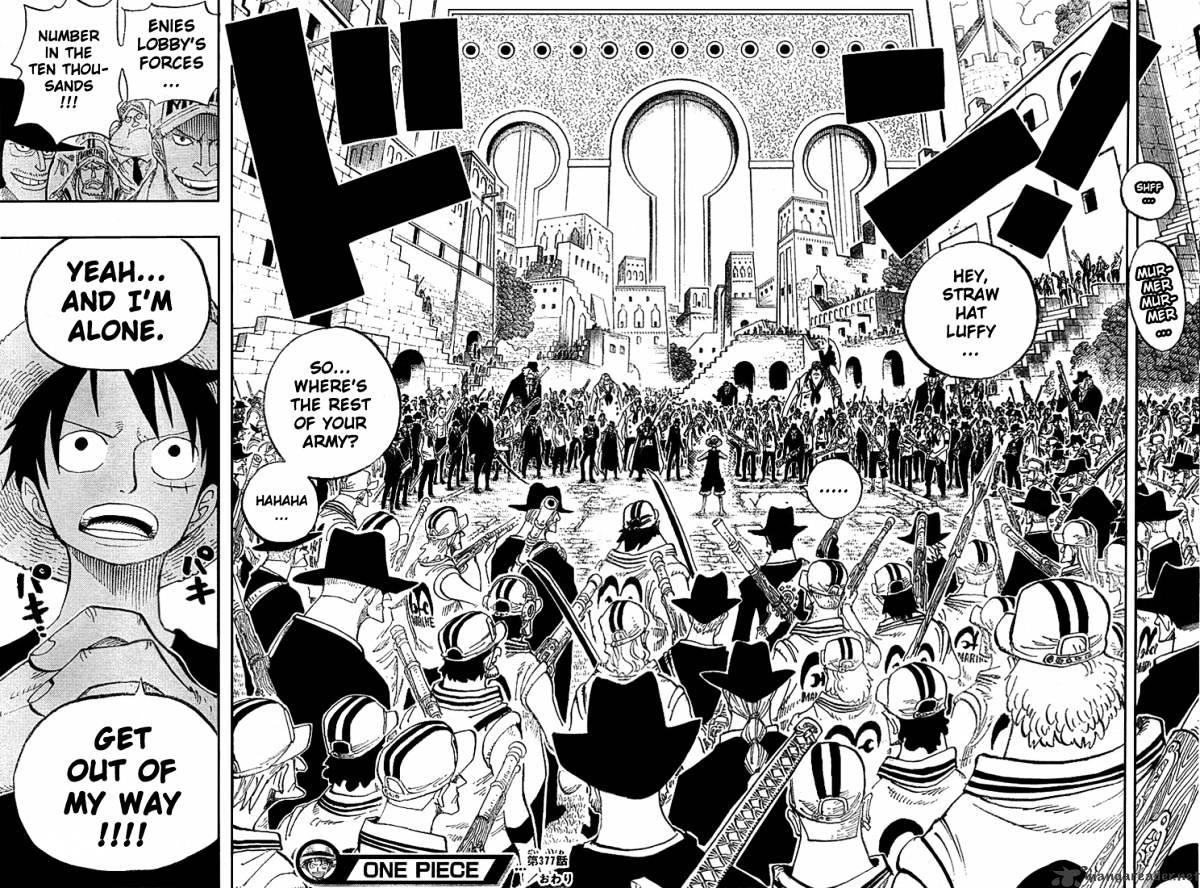 One Piece - Chapter 377 : The Great Decisive Battle Of Justice Island!!