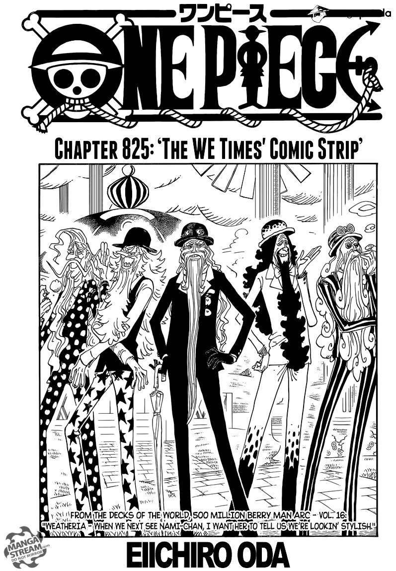 One Piece - Chapter 825 : The We Times  Comic Strip