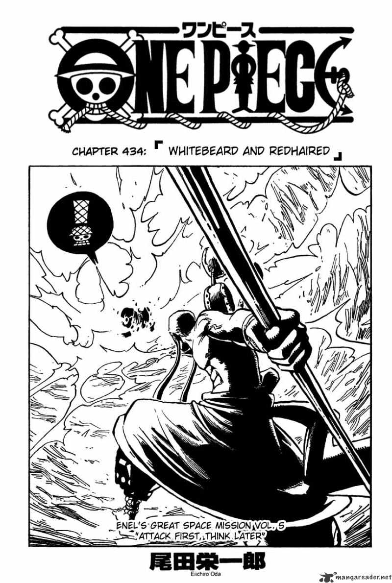 One Piece - Chapter 434 : Whitebeard And Redhaired