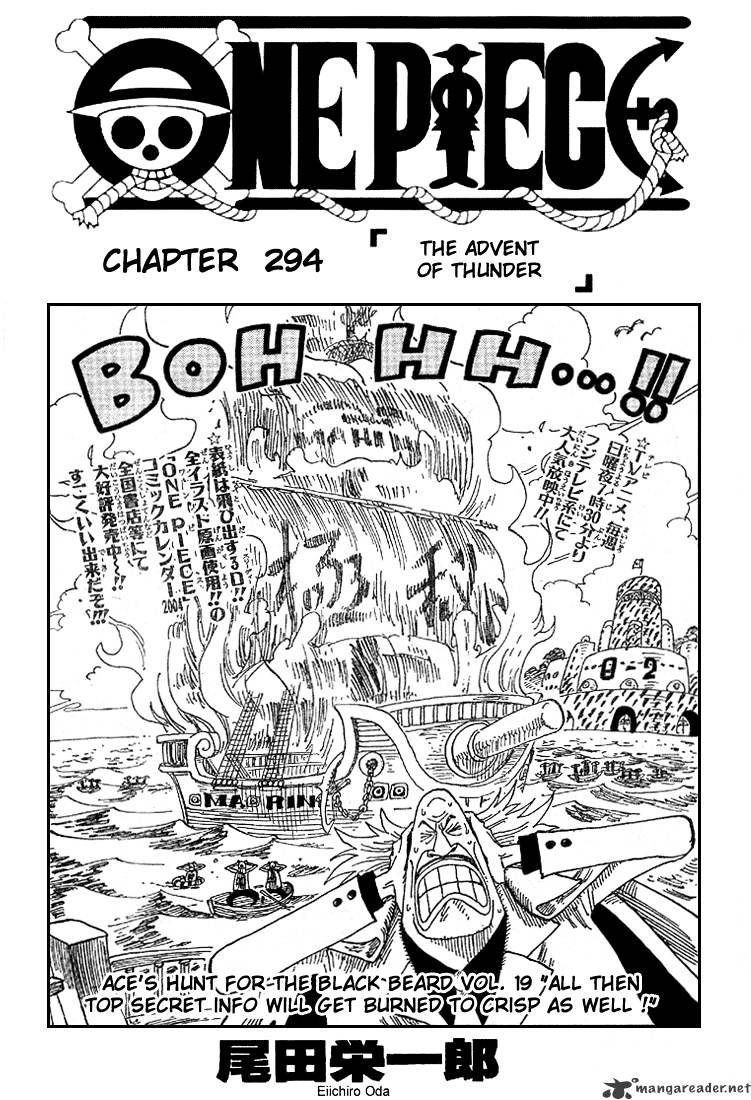 One Piece - Chapter 294 : The Advent Of Thunder