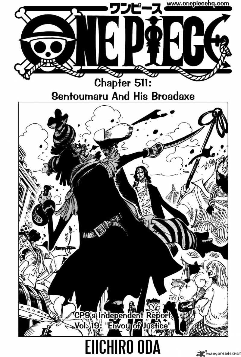 One Piece - Chapter 511 : Sentoumaru And His Broadaxe