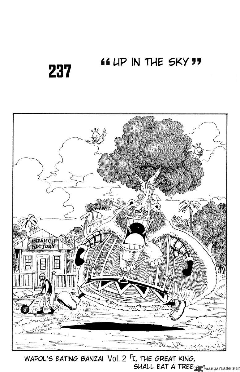 One Piece - Chapter 237 : Up In The Sky