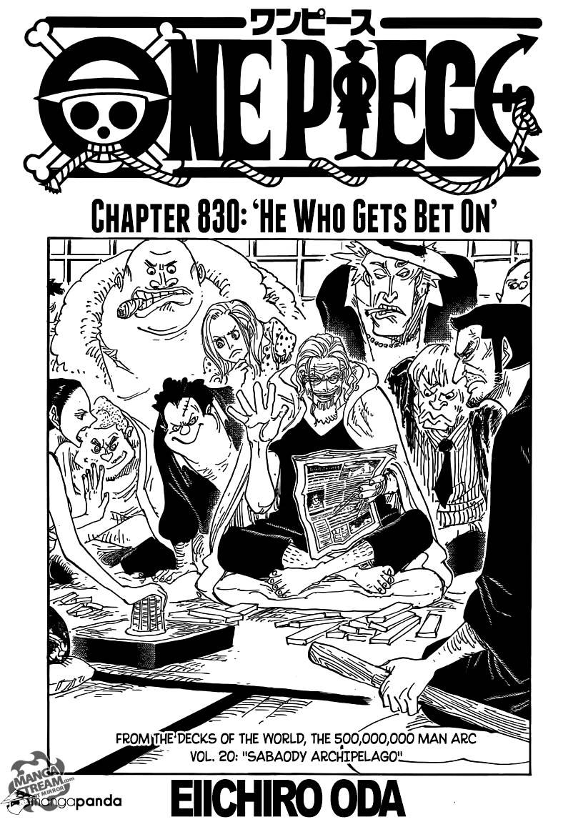 One Piece - Chapter 830 : He Who Gets Bet On