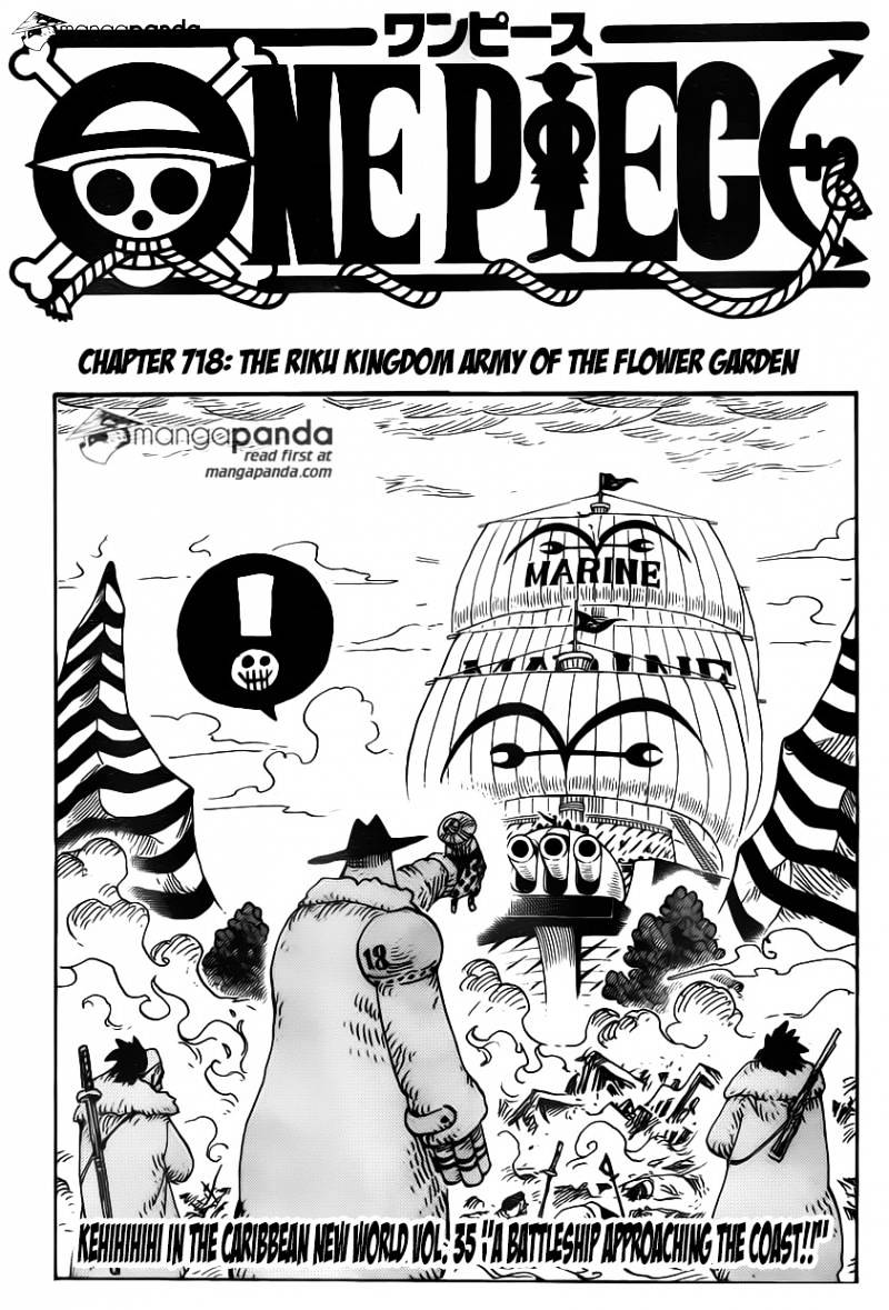 One Piece - Chapter 718 : The Riku Kingdom Army Of The Flower Garden