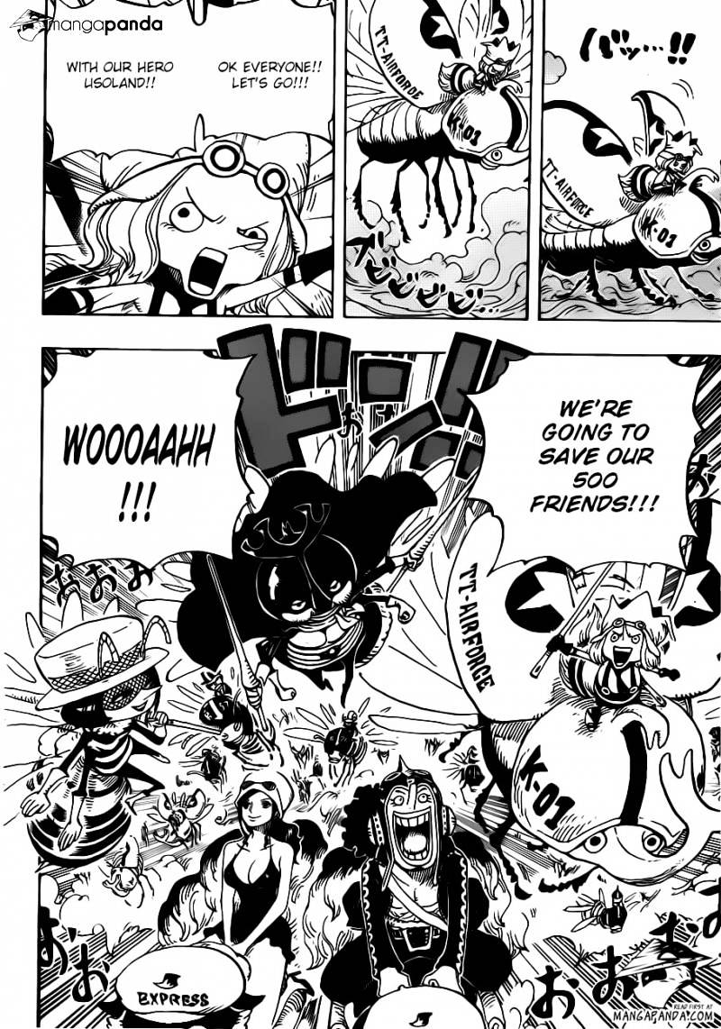 One Piece - Chapter 718 : The Riku Kingdom Army Of The Flower Garden