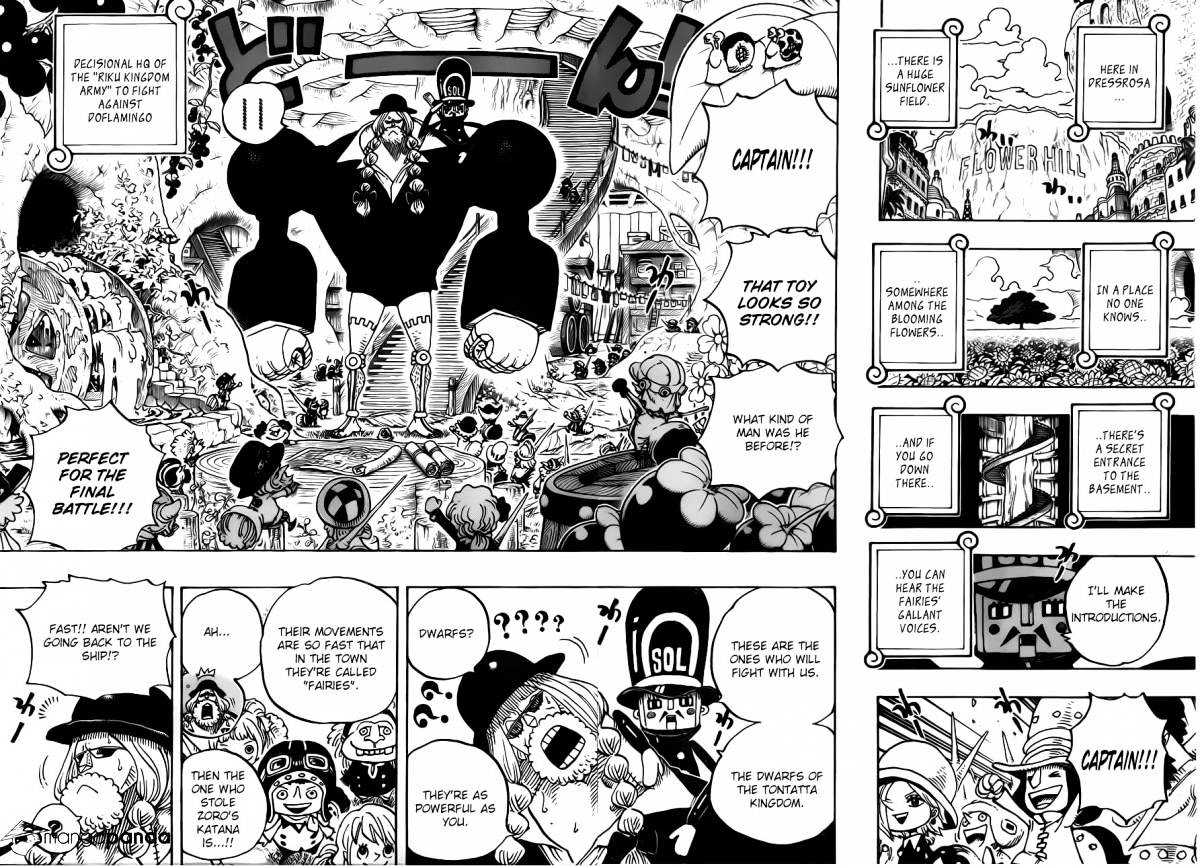 One Piece - Chapter 718 : The Riku Kingdom Army Of The Flower Garden