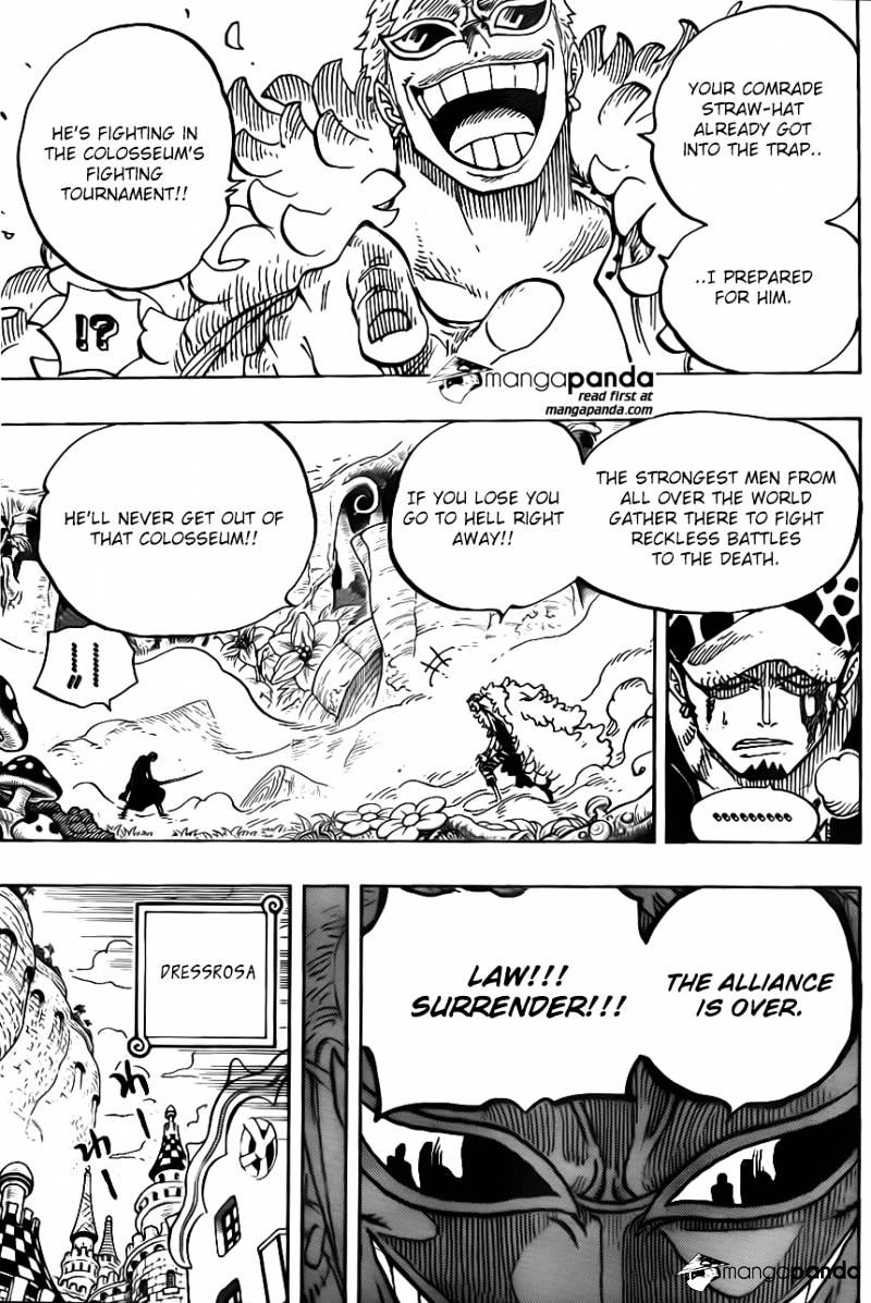 One Piece - Chapter 718 : The Riku Kingdom Army Of The Flower Garden