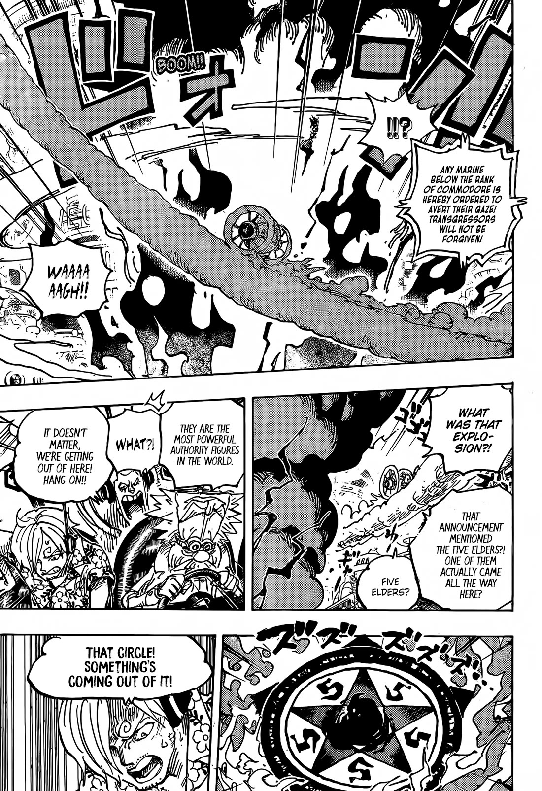 One Piece - Chapter 1094: St. Jay Garcia Saturn Of The Five Elders - The Defence Science Warrior God