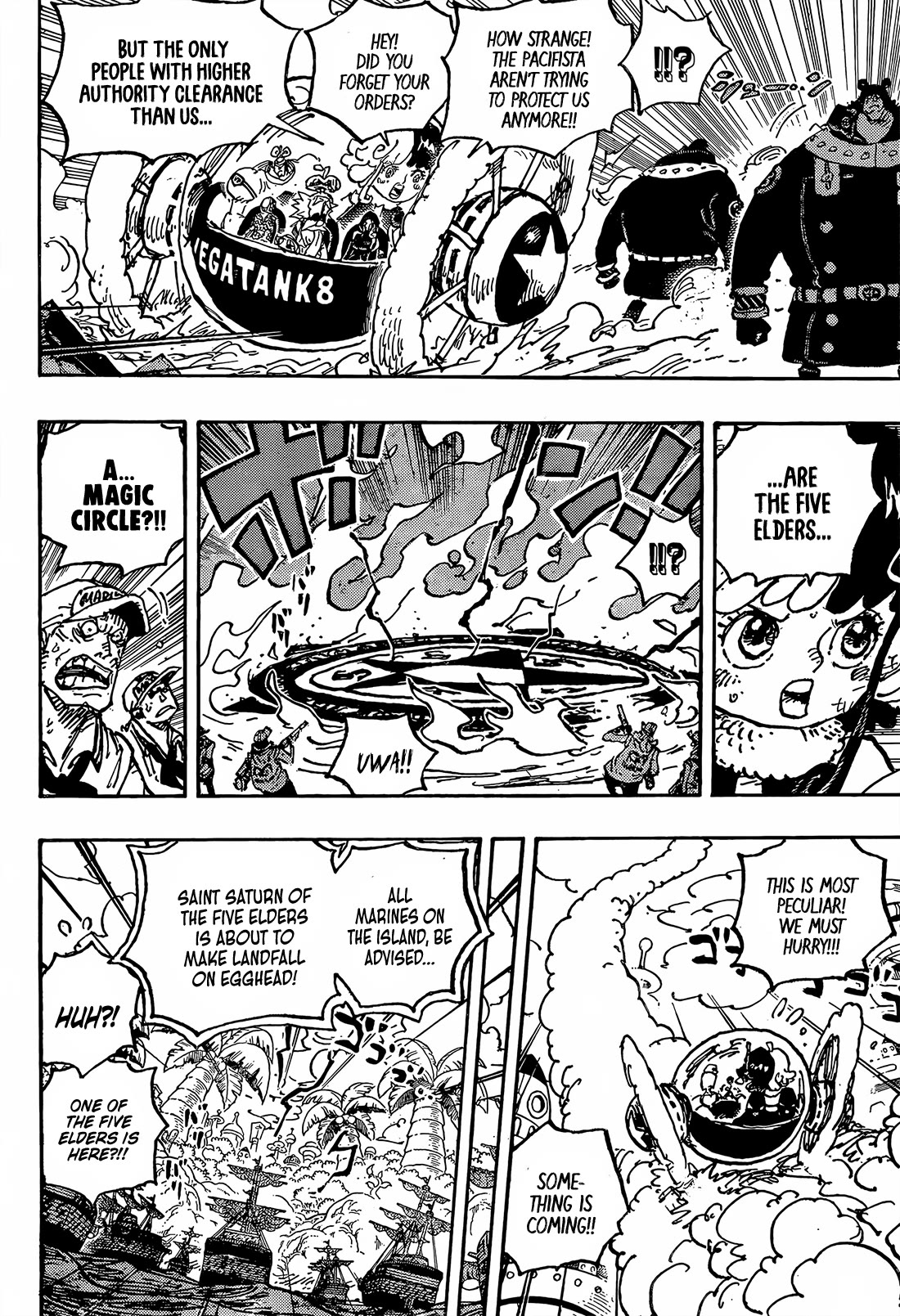 One Piece - Chapter 1094: St. Jay Garcia Saturn Of The Five Elders - The Defence Science Warrior God