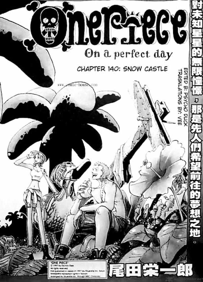 One Piece - Chapter 140 : Snow Castle