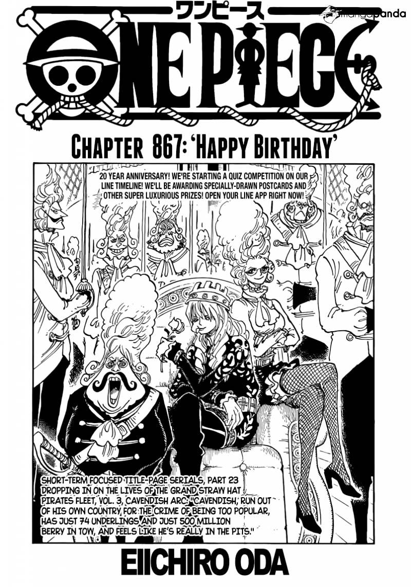 One Piece - Chapter 867 : Happy Birthday