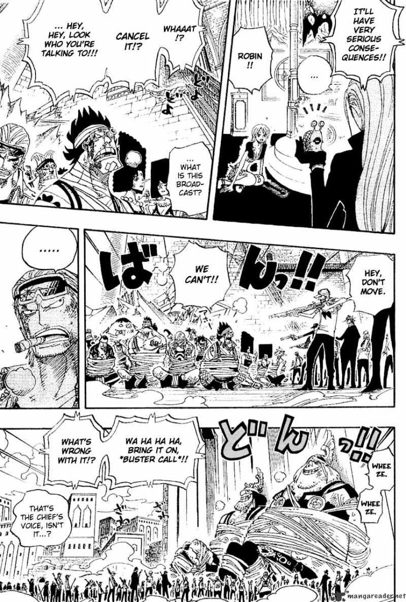 One Piece - Chapter 409 : Bad News Emergency Boardcasting