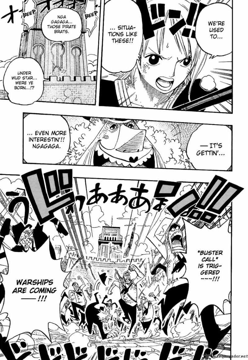 One Piece - Chapter 409 : Bad News Emergency Boardcasting