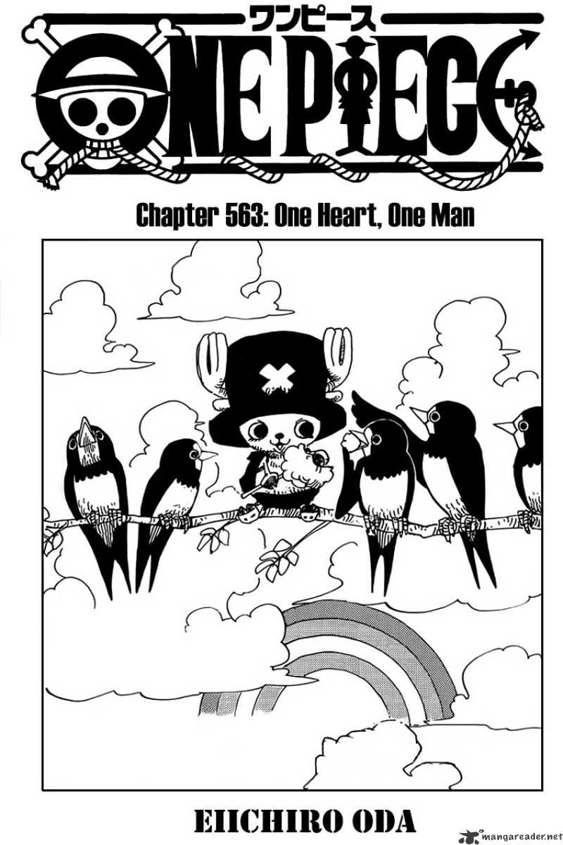 One Piece - Chapter 563 : One Heart, One Man