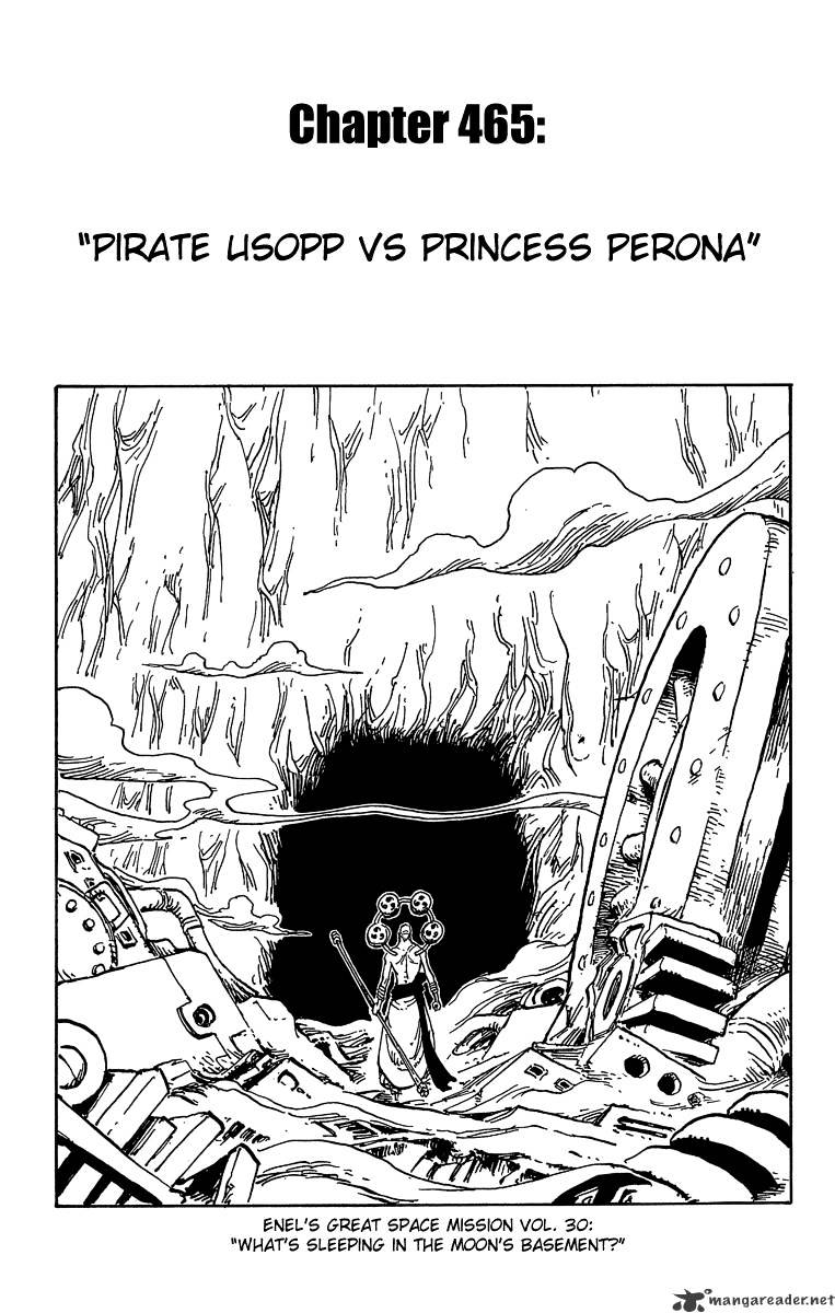 One Piece - Chapter 465 : Pirate Usopp Vs. Mystrious Perona