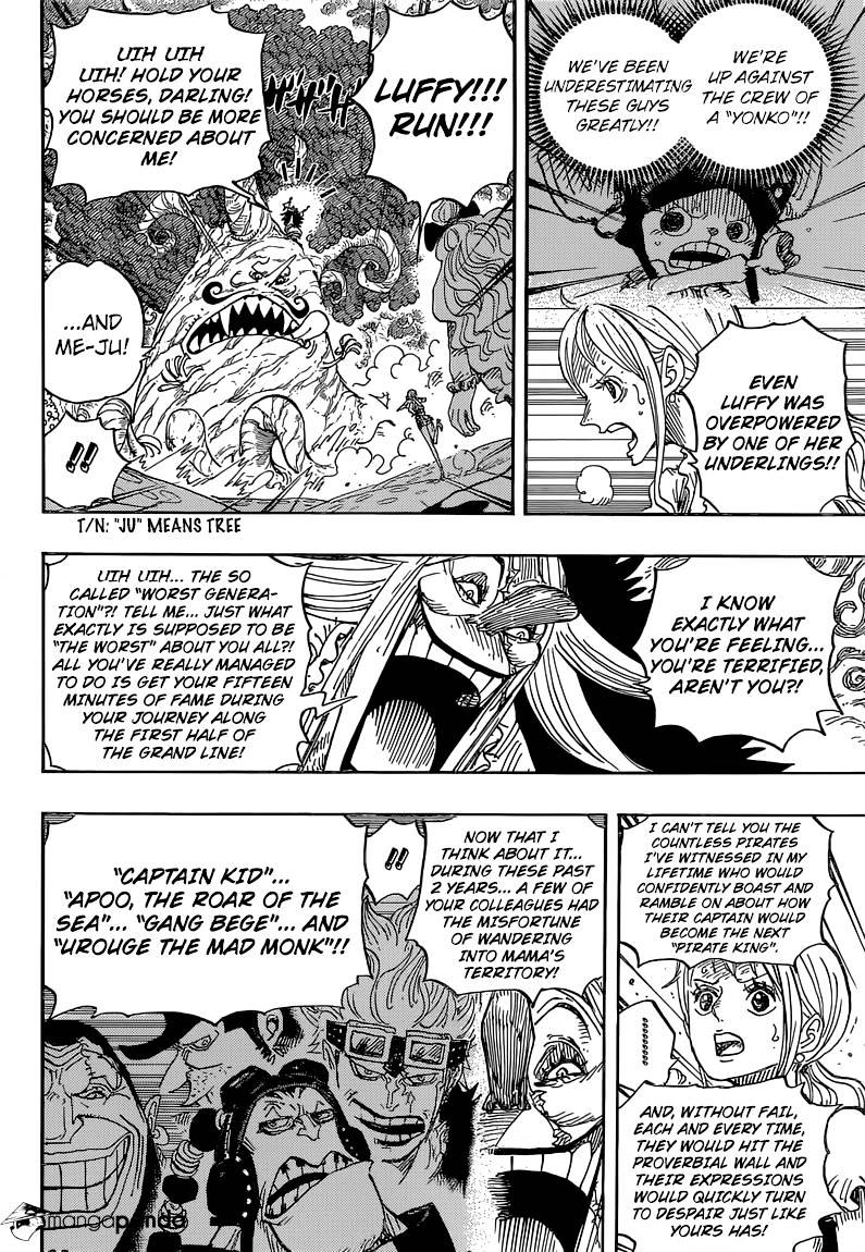 One Piece - Chapter 837 : Luffy Vs Commander Cracker