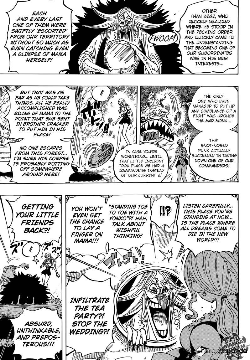 One Piece - Chapter 837 : Luffy Vs Commander Cracker