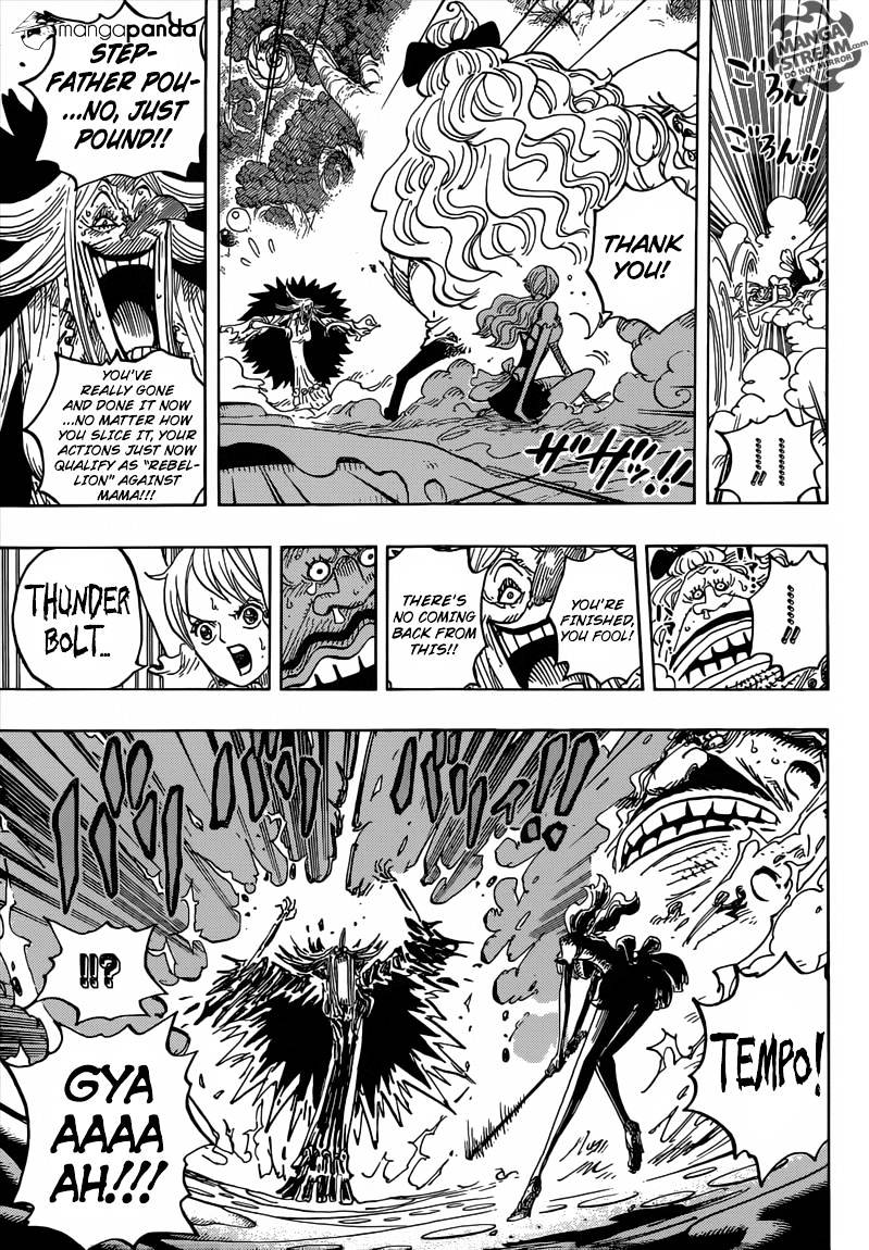 One Piece - Chapter 837 : Luffy Vs Commander Cracker