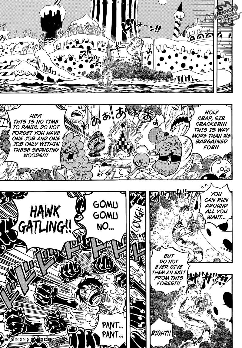 One Piece - Chapter 837 : Luffy Vs Commander Cracker