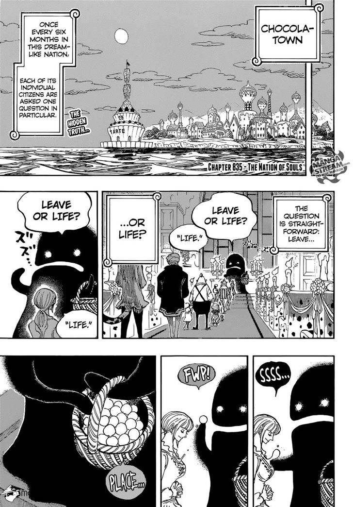 One Piece - Chapter 835 : The Nation Of Souls