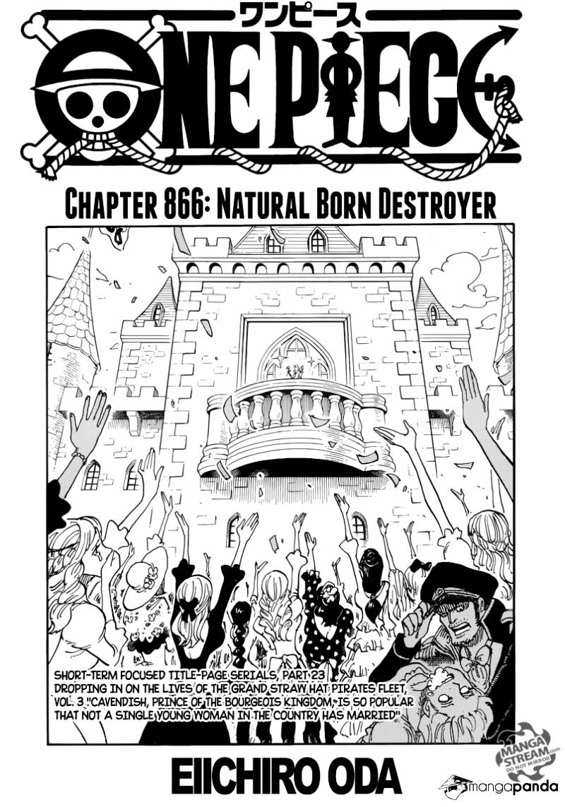 One Piece - Chapter 866 : Natural Born Destroyer