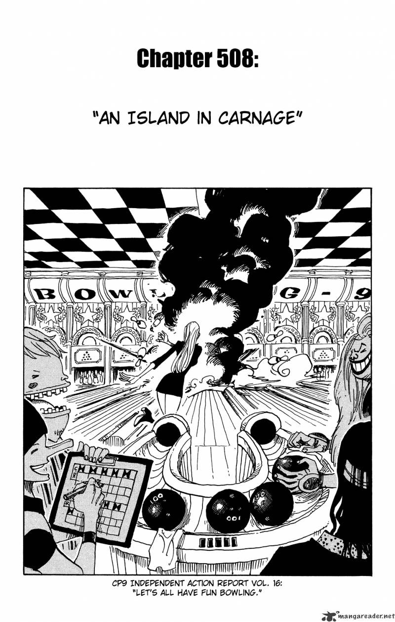 One Piece - Chapter 508 : Isle Of Carnage