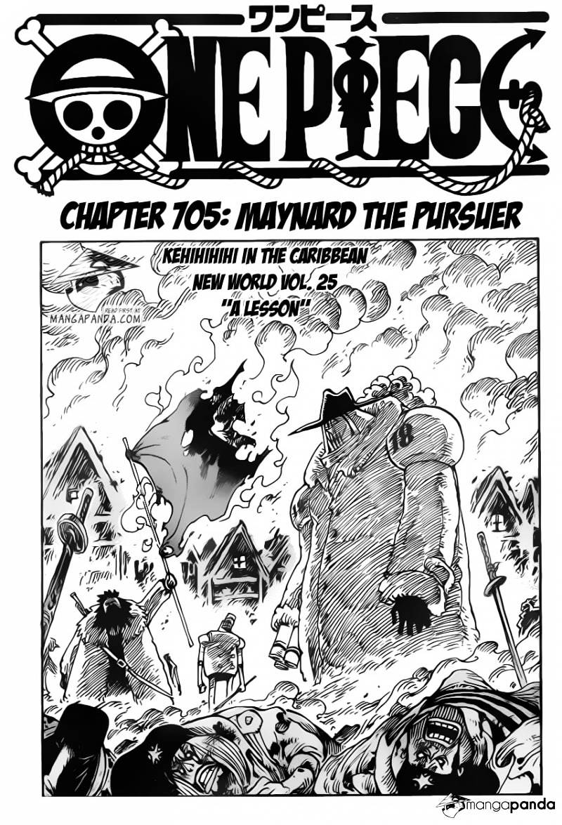 One Piece - Chapter 705 : Maynard The Pursuer