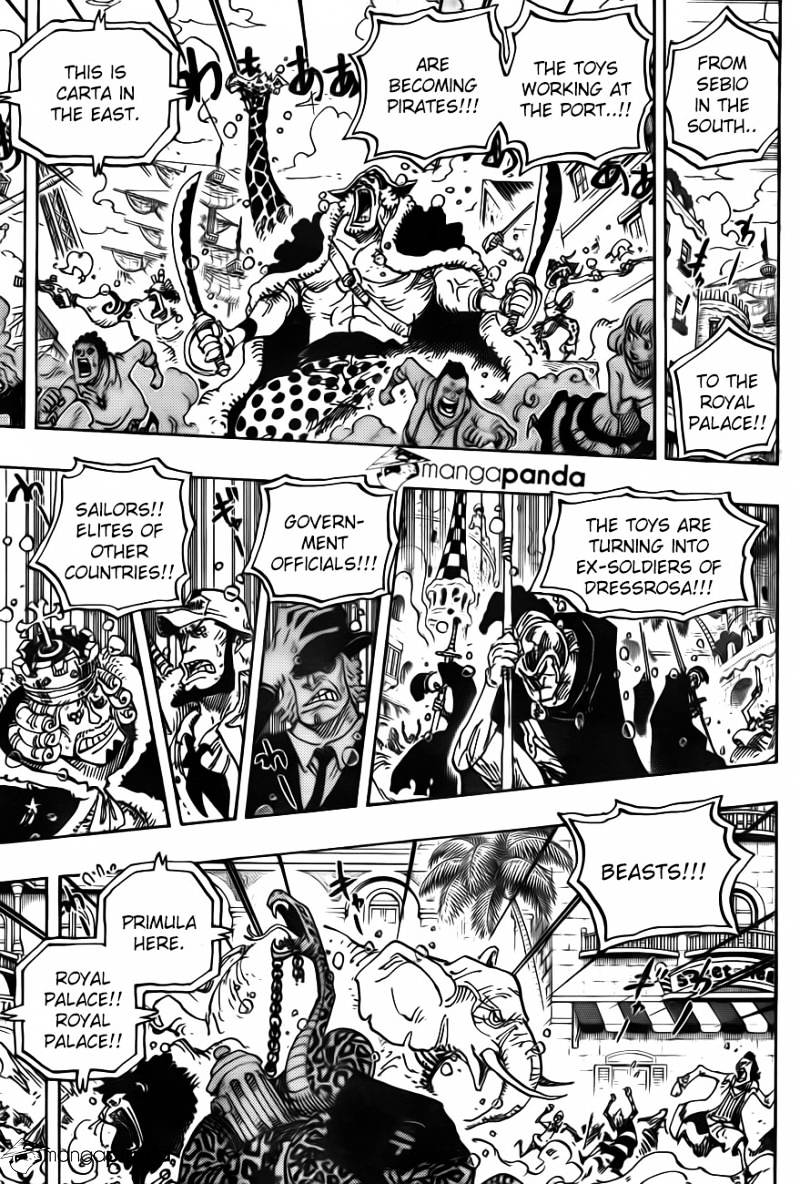 One Piece - Chapter 743 : Big Jolts In Dressrosa