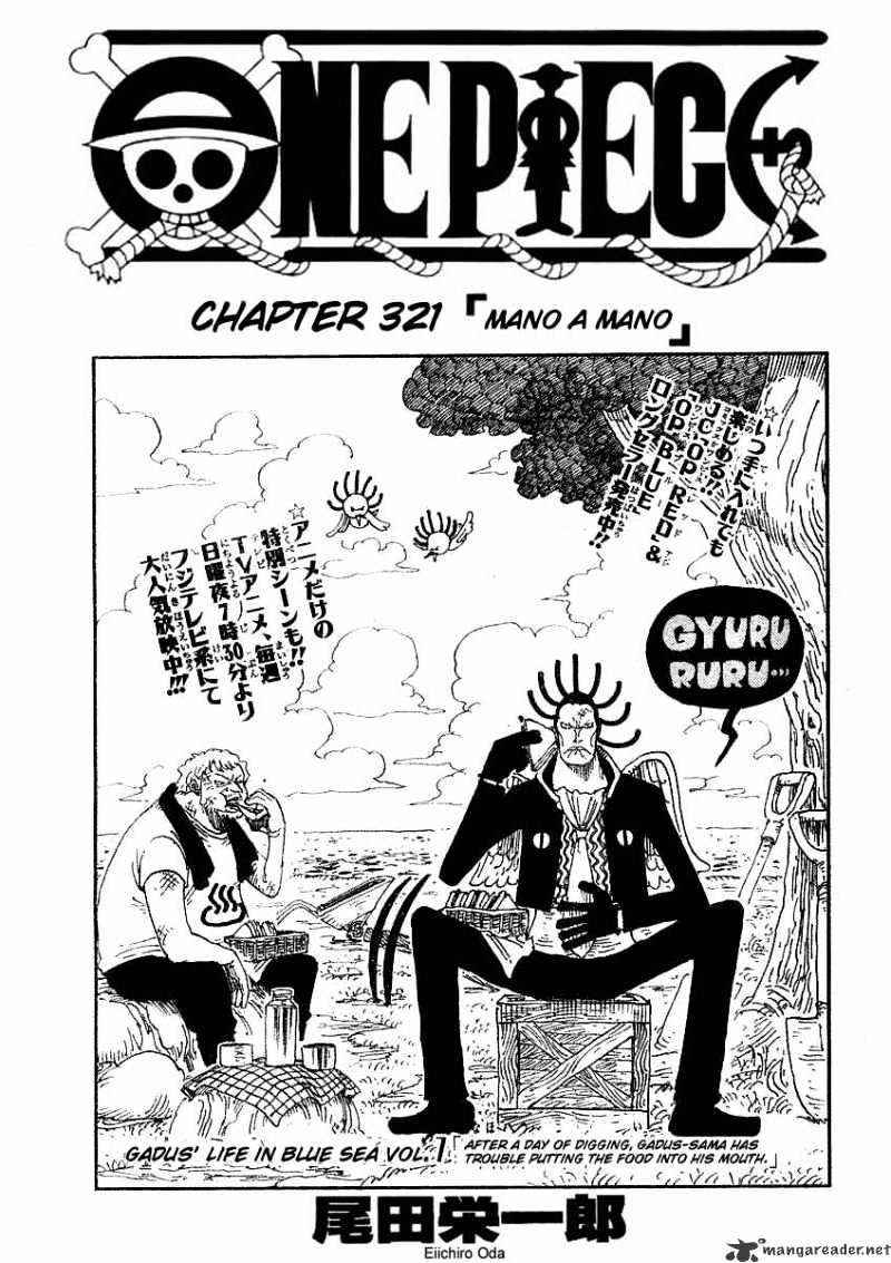 One Piece - Chapter 321 : Mano A Mano