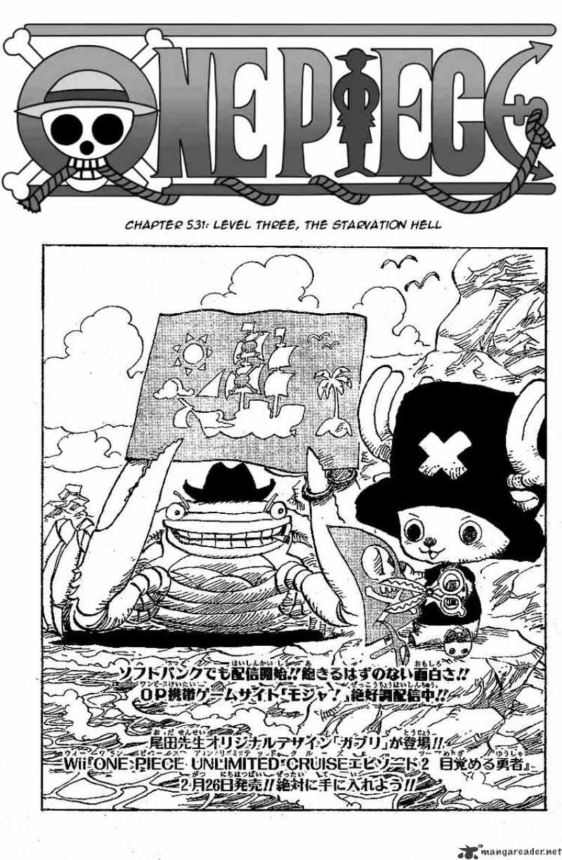 One Piece - Chapter 531 : Level Three, The Starvation Hell