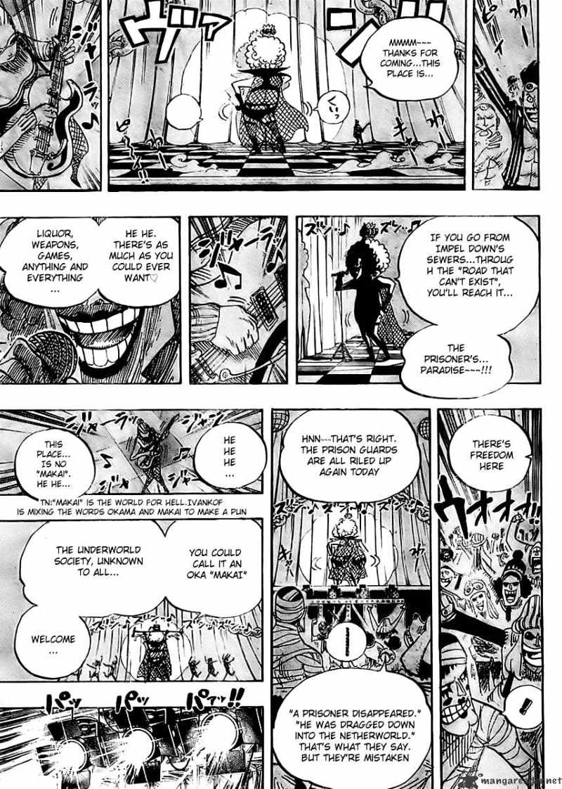 One Piece - Chapter 537 : Okama In Hell