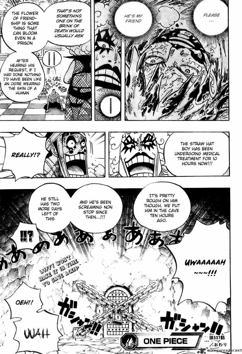 One Piece - Chapter 537 : Okama In Hell