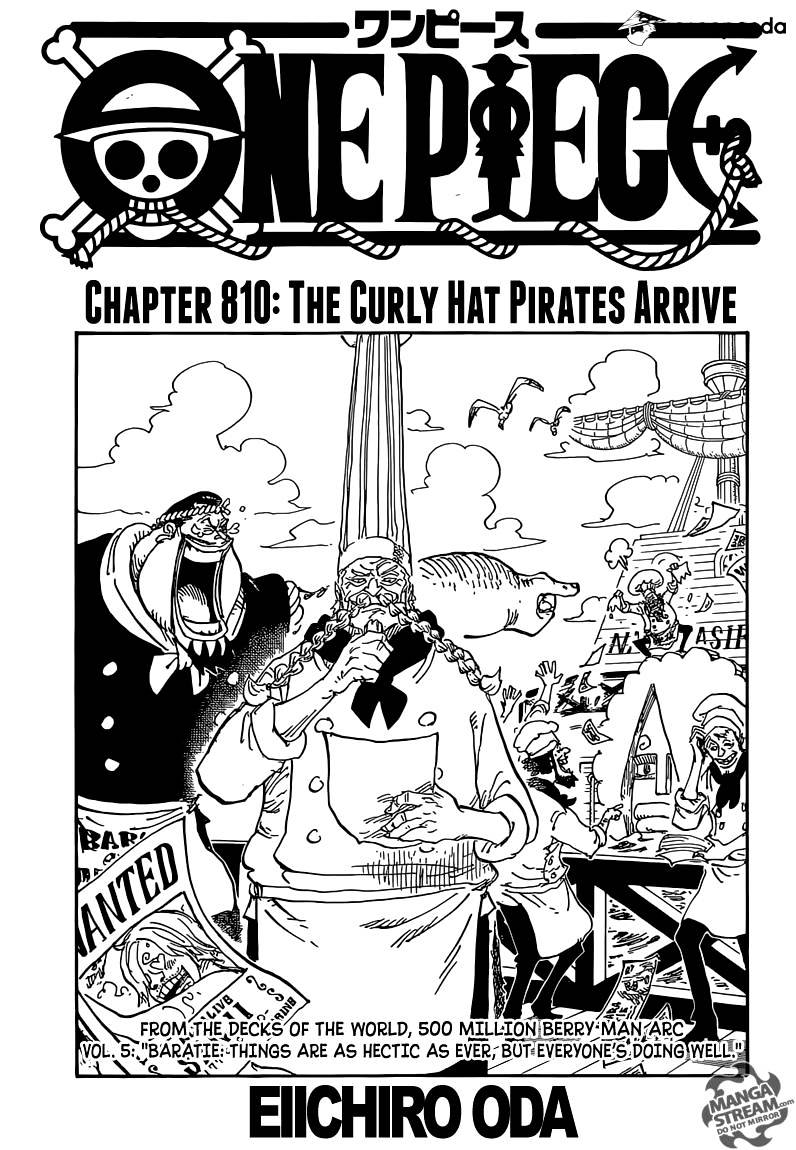 One Piece - Chapter 810 : The Curly Hat Pirates Arrive