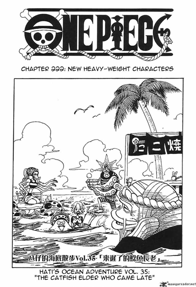 One Piece - Chapter 222 : New Heavy-Weight Characters