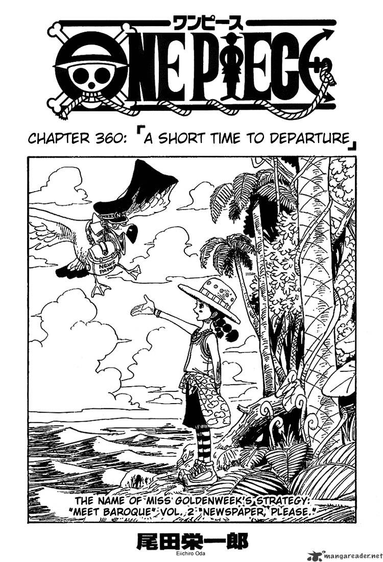 One Piece - Chapter 360 : A Short Time To Departure