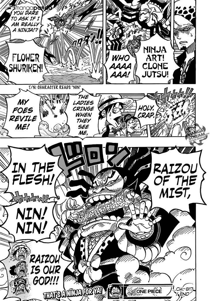 One Piece - Chapter 817 : Raizou Of The Mist