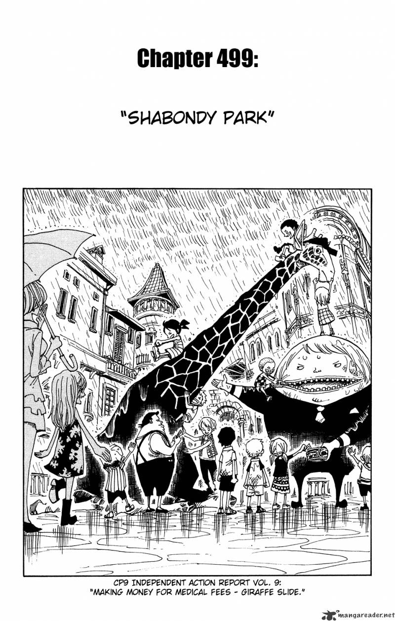 One Piece - Chapter 499 : Shabondy Park